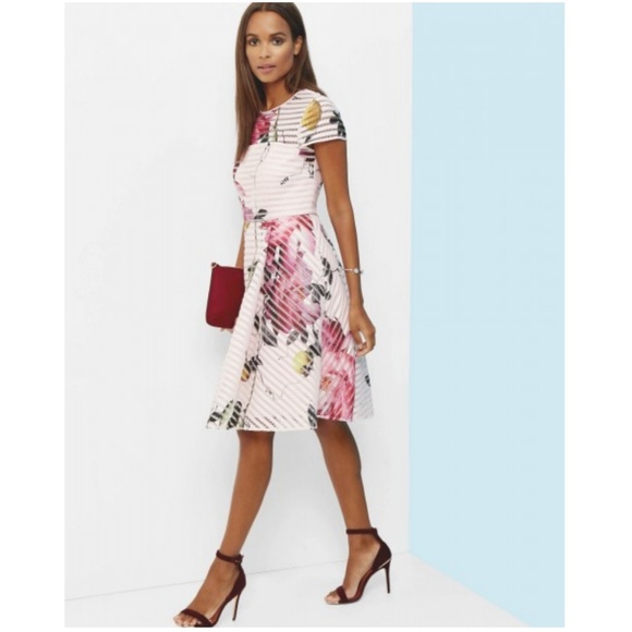 🔥LAST 1🔥NWT TED BAKER FLORAL DRESS - Picture 5 of 10